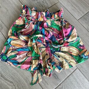 Farm Rio size small paperbag shorts with Banana print